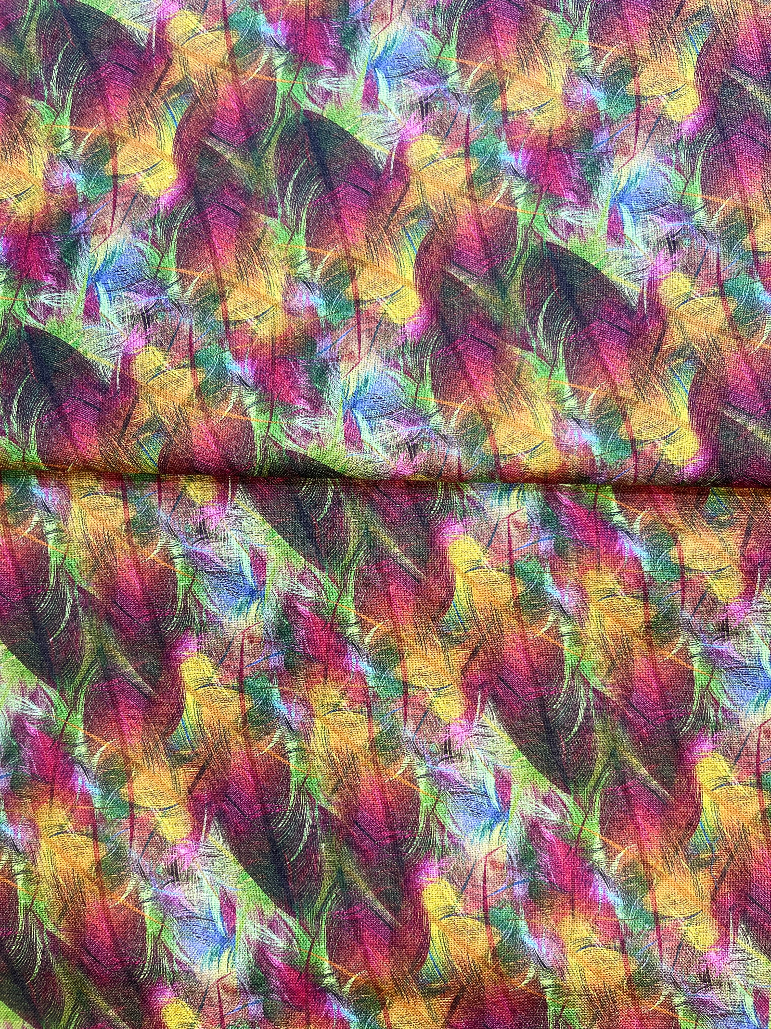 100% Giza Cotton Multicolored Printed Shirting Fabric