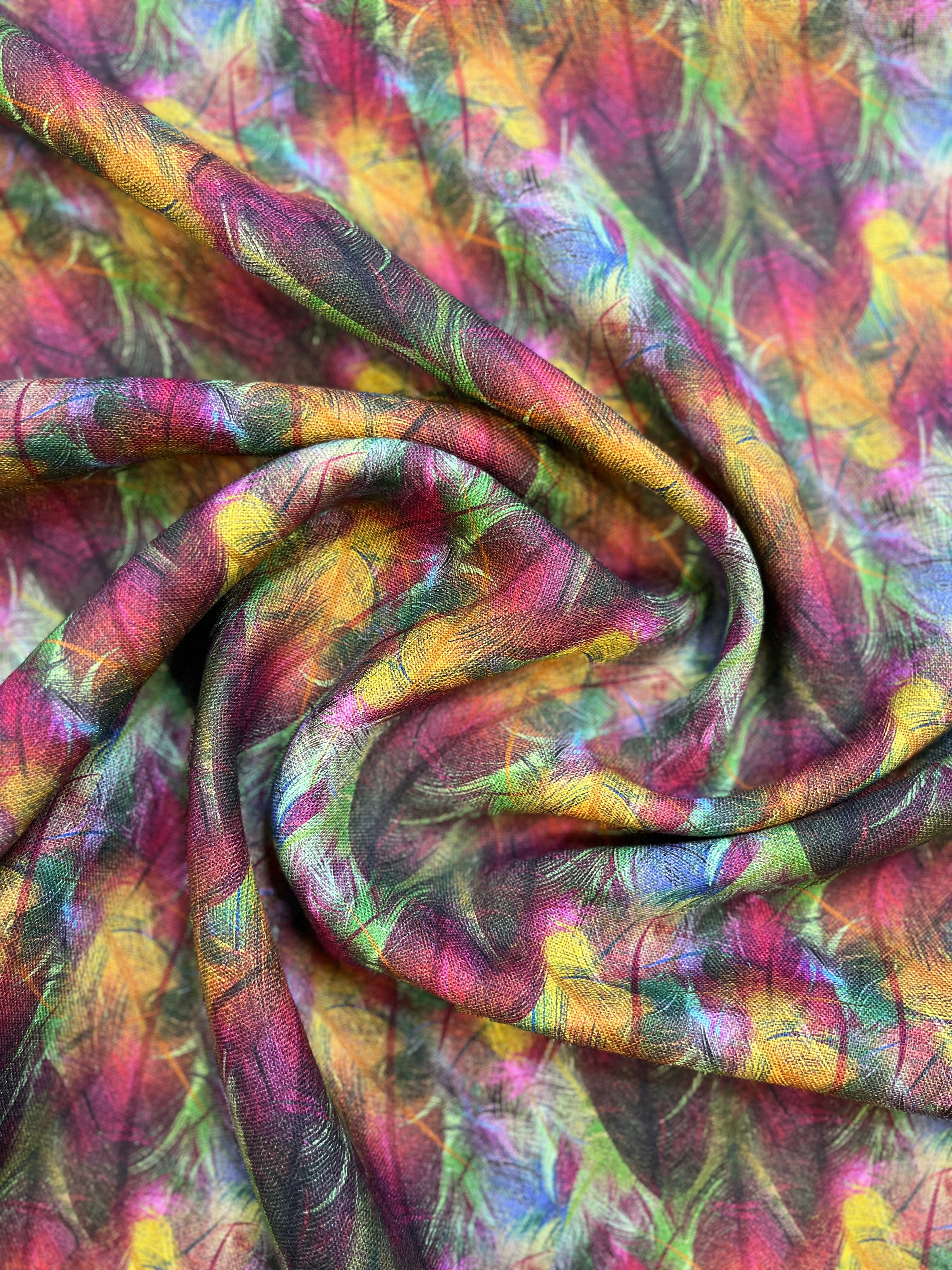 100% Giza Cotton Multicolored Printed Shirting Fabric