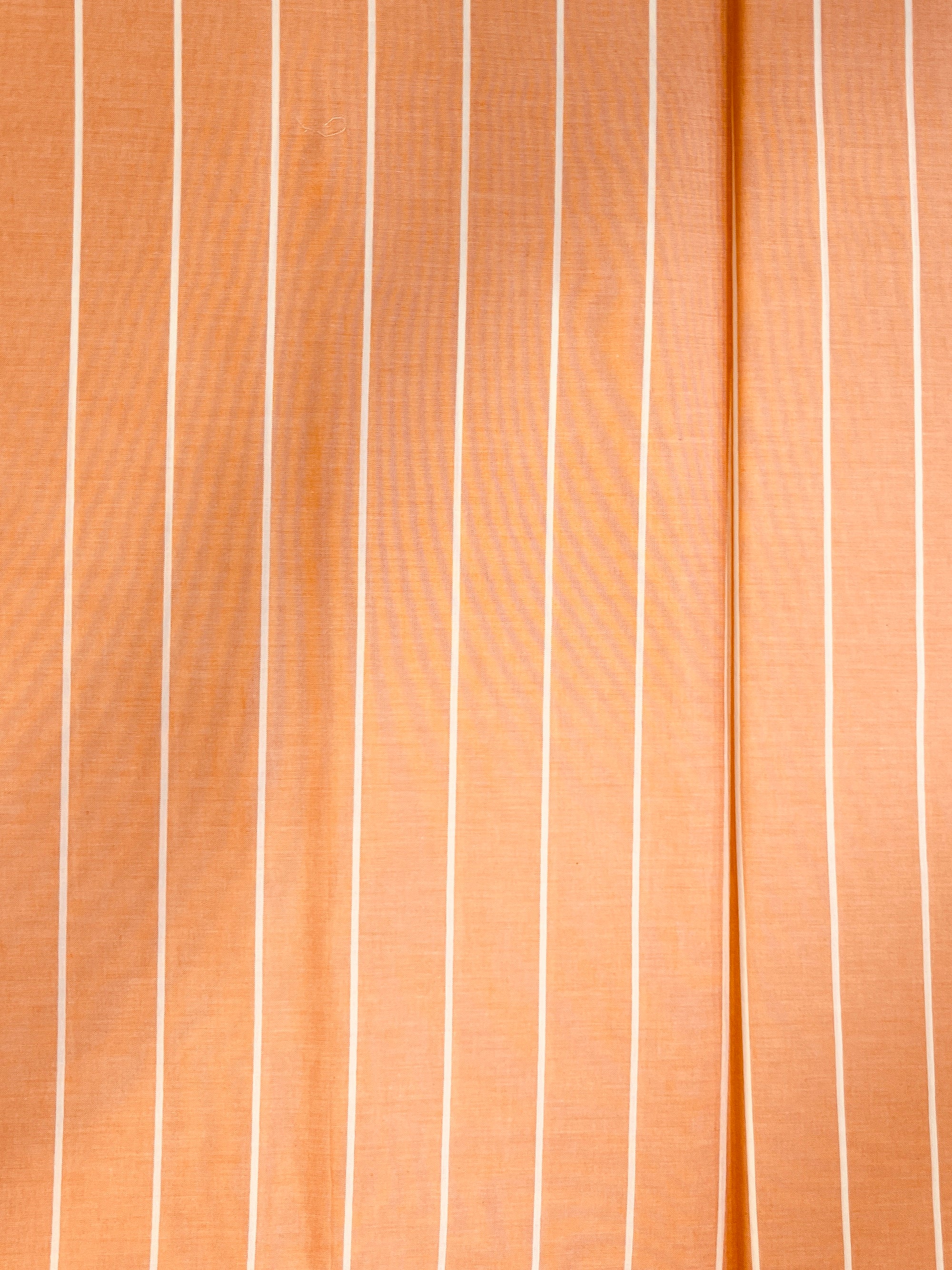 100% Giza Cotton Orange Check Fabric