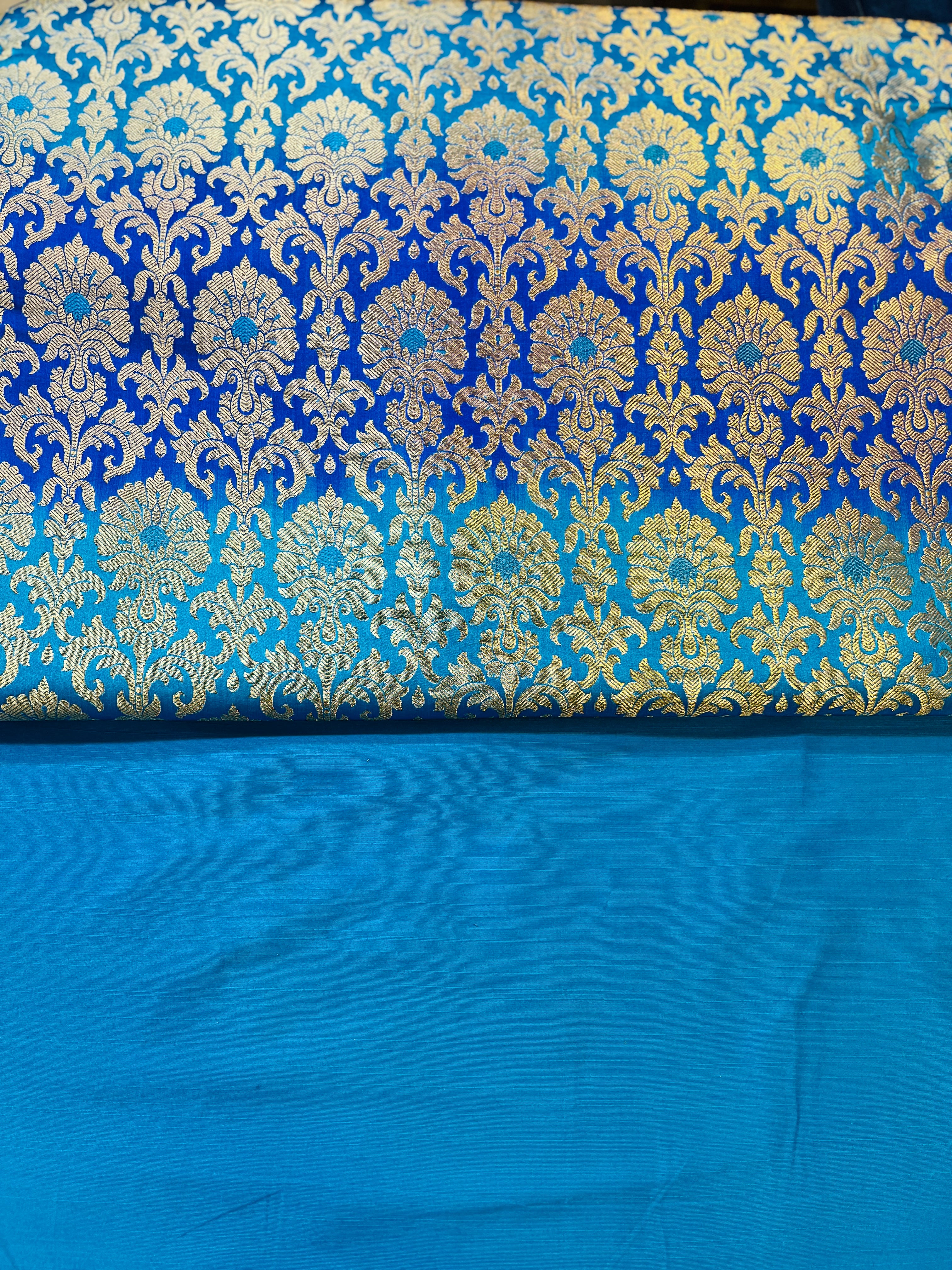 ferozi jaquard jacket with Silk Kurta Set