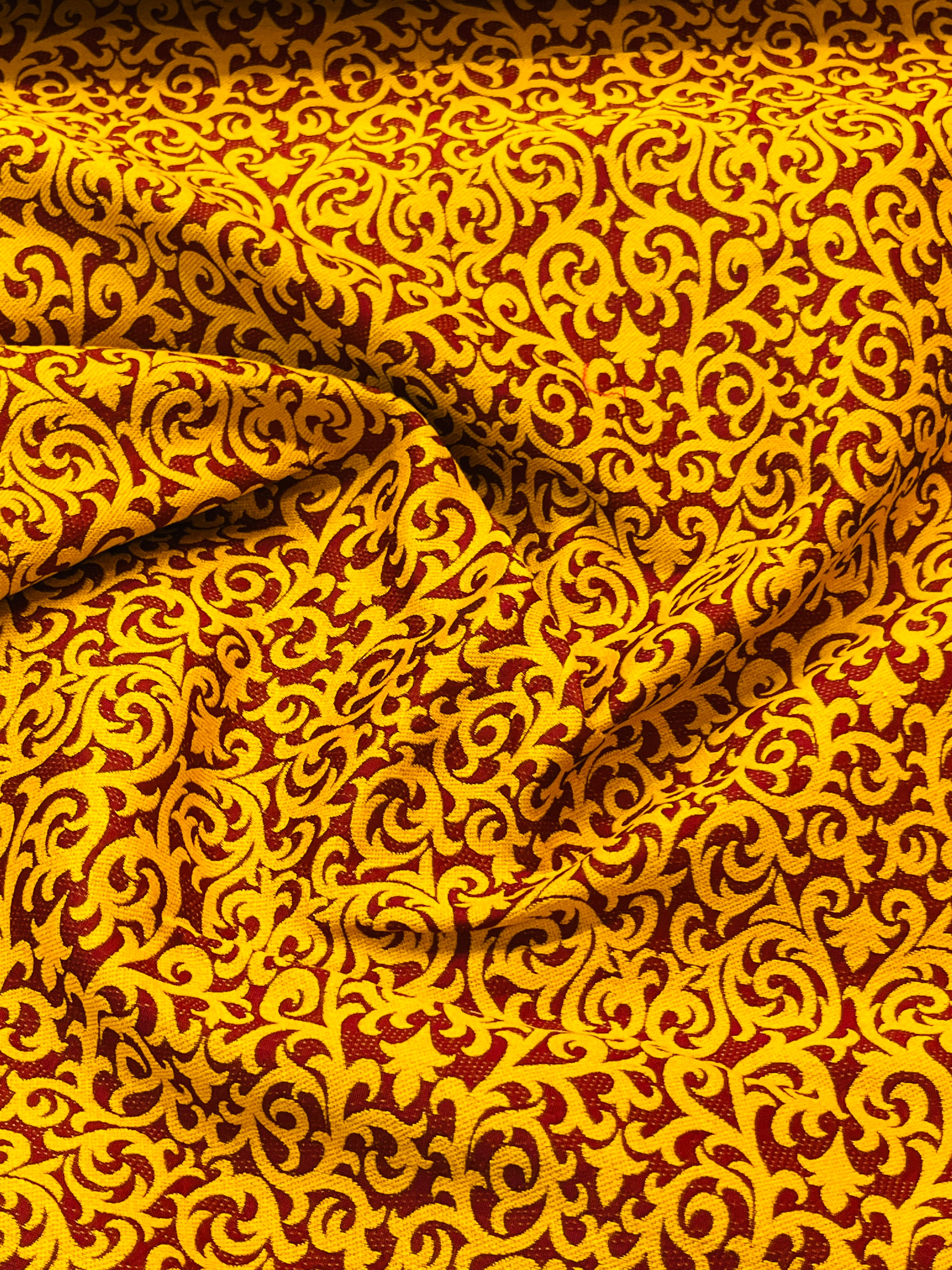 Yellow Printed waistcoat with plain  Kurta Set