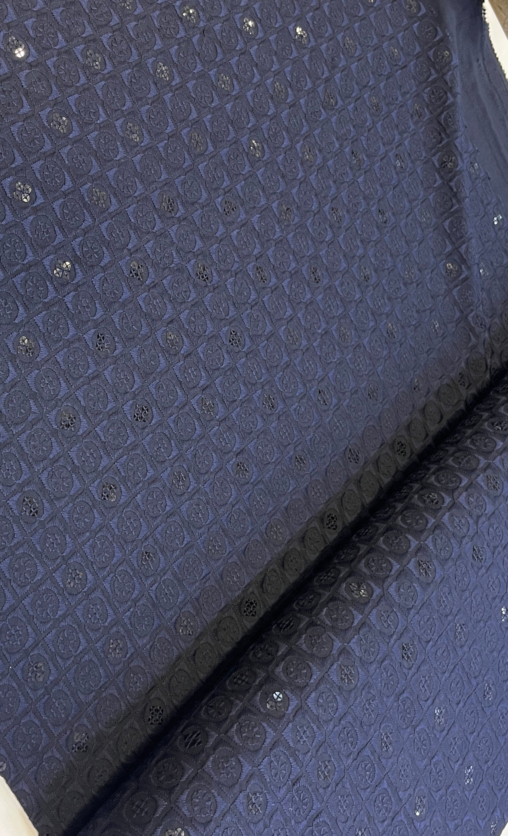 Midnight Elegance Chikankari Kurta